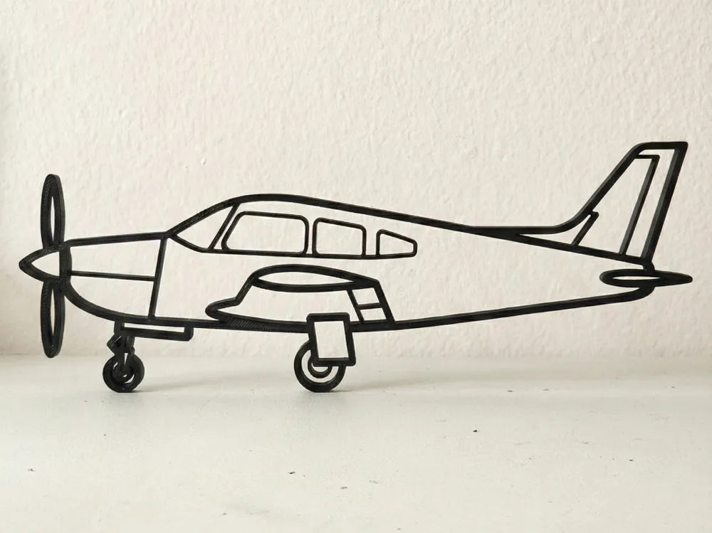 Piper PA-28 Silhouette Wall Art