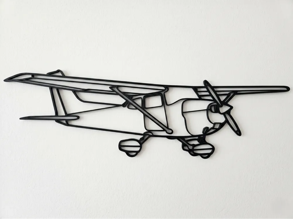 C172 Skyhawk Silhouette Wall Art