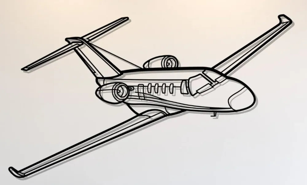 Cessna Citation M2 Silhouette Wall Art